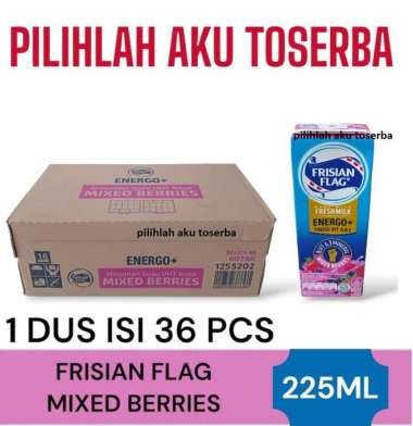 Susu Frisian Flag ENERGO+ MIXED BERRIES 225 ml - (HARGA 1 DUS isi 36 )