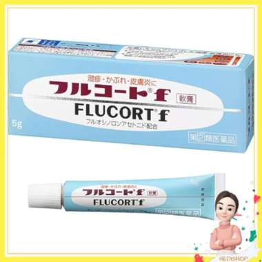 Flucort F untuk Eczema Dermatitis Salep Gatal Original Jepang 5gr