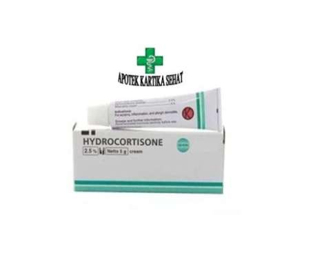 Salep Hydrocortisone 2.5% 5 Gram / Anti Alergi / Ruam