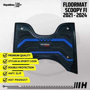 Hayaidesu Floor Mat New Scoopy 2021-2022 Karpet Motor - Premium Quality KUNING