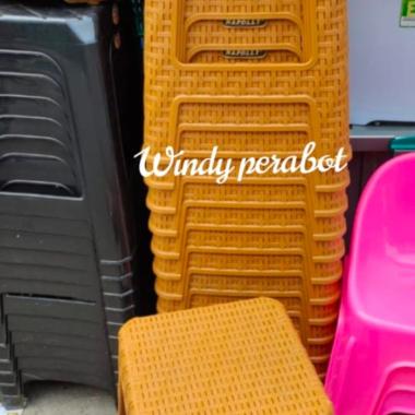 Napolly 3R3 Kursi Baso Plastik Anyaman Rotan Kursi Makan