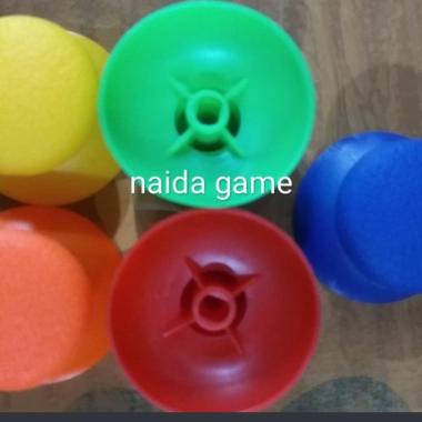 topi/jamur analog stik ps3 / ps2 warna karet