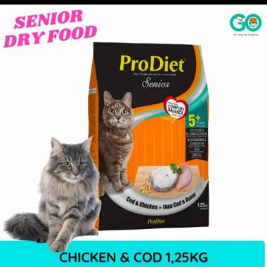 Makanan kucing kering ProDiet Senior 1.25kg
