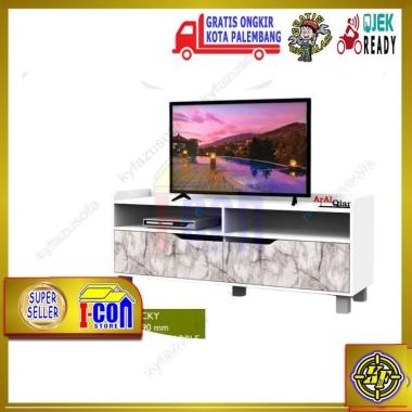 Toppan Rak TV Lucky Buffet TV Marble Meja TV Credenza Meja Sideboard