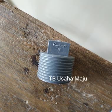 Fitting Plug / Dop Drat Luar Pipa PVC 1/2" & 3/4" Rucika Pralon 3/4"