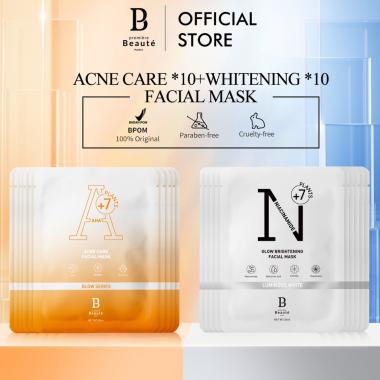 Premiere Beaute Skincare Package Set Facial Wash+Toner+Night Cream+Sunscreen+Serum Luminous White Gl
