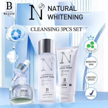 Premiere Beaute Skincare Package Set Facial Wash+Toner+Night Cream+Sunscreen+Serum Luminous White Gl