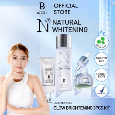 Premiere Beaute Skincare Package Set Facial Wash+Toner+Night Cream+Sunscreen+Serum Luminous White Gl
