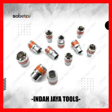 SABETZU Mata Sok 1/2 Inch Satuan 6PT 8 9 10 11 12 13 14 Kunci Socket 13 MM