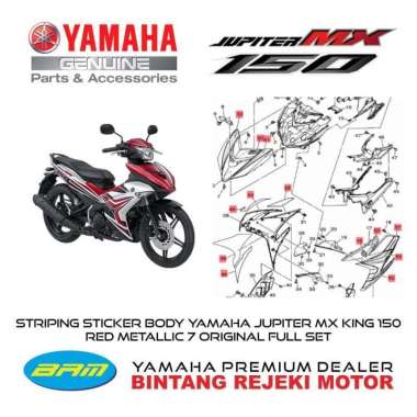 STRIPING STICKER BODY YAMAHA JUPITER MX 150 RD FULL SET