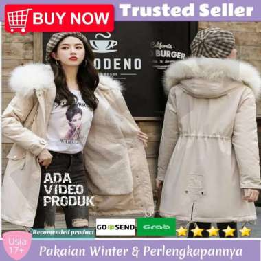 VERISH Jaket Winter Wanita Coat Winter Jaket Bulu Winter Coat Jaket Musim Dingin Wanita hangat