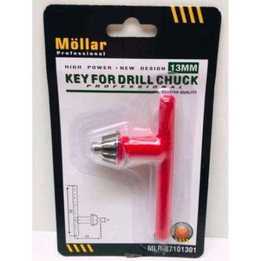 Kunci Kepala Bor Listrik MOLLAR 10 mm 13 mm - Mata Kunci Bor 10mm 13mm Kunci untuk Bor 13mm