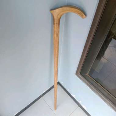 tongkat jalan kayu bidara motif pipih h433