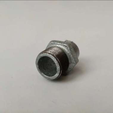Double Nipple Dobel Nepel Sok Drat Luar 3/4 inci Besi 3/4"