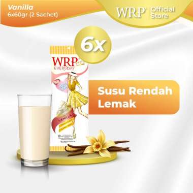 WRP Low Fat Milk Vanilla 60g (Bundle 6) - Susu Rendah Lemak