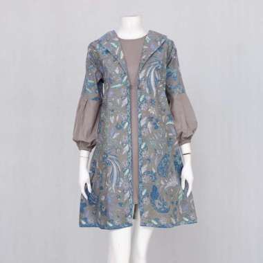 TUNIK PERTIWI 01 | LANGITJUA BATIK SOLO - ATASAN BATIK WANITA GALIH AYU L Abu