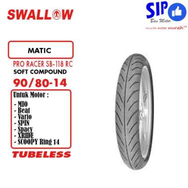Ban Motor Matic Swallow SB-118 RC Pro Racer 90 80 14 TL Soft Compound