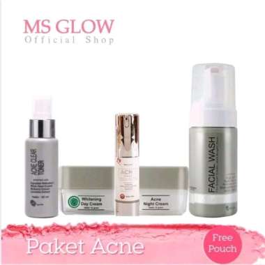 Ms Glow Paket Acne + Serum Acne Ms Glow Skincare Pemutih
