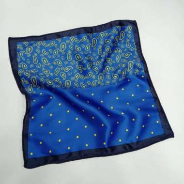 POCKET SQUARE BIRU MOTIF PRIA HANKY SAPU TANGAN JAS BLAZER - B viii
