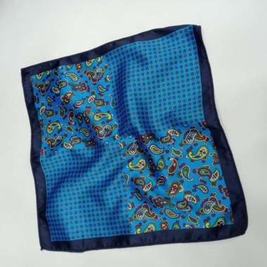 POCKET SQUARE BIRU MOTIF PRIA HANKY SAPU TANGAN JAS BLAZER - B vii