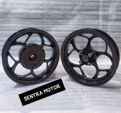 Velg Racing Scoopy New Palang 5Y Ring 12 VROSSI Model ORION - Velg Hitam