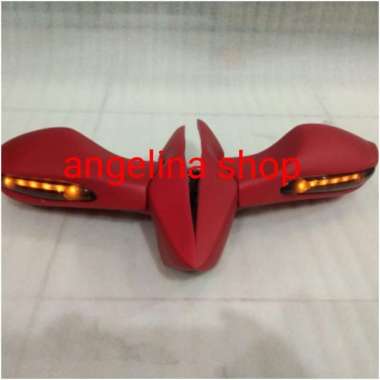 spion pcx 160 khusus pcx new 160 pemasangan pnp merah doff