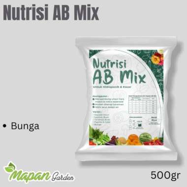 Purie Garden Pupuk / Nutrisi Hidroponik AB Mix Bunga - 500gr MULTYCOLOUR