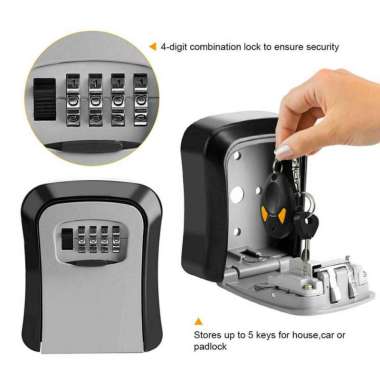 Kotak Brankas Mini Tempat Penyimpanan Kunci Wall Deposit Safety Box