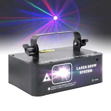 Alien Lampu Proyektor Laser RGB Disco Single Head DMX512 500m 14W