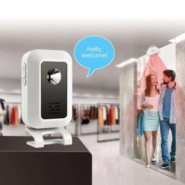 RUIKE Bel Toko Selamat Datang Sensor Store Entrance Wireless Infrared