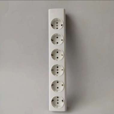 Stop Kontak Listrik Broco Terminal 2 3 4 5 6 Lubang - 6 Lubang 6 Lubang