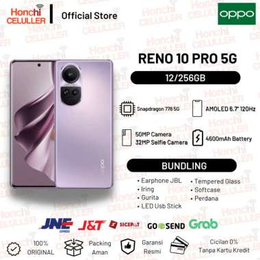 OPPO Reno 10 Pro 5G NFC 12/256GB Garansi Resmi OPPO Indonesia Reno10 5G 8/256GB Non Bundling