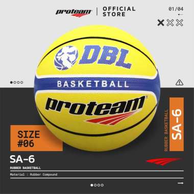 Proteam Bola Basket Rubber SA-6 6 Kuning
