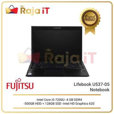FUJITSU Laptop Lifebook U537-05 Core i5-7200U / 4GB / 500GB + 128GBSSD
