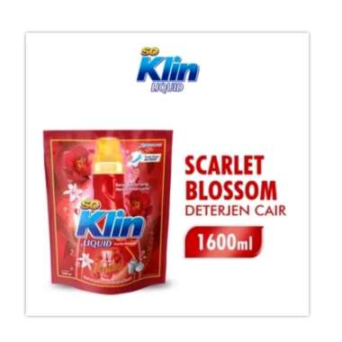 Soklin So Klin Scarlet Blossom 1600 ml Deterjen Detergent Cair