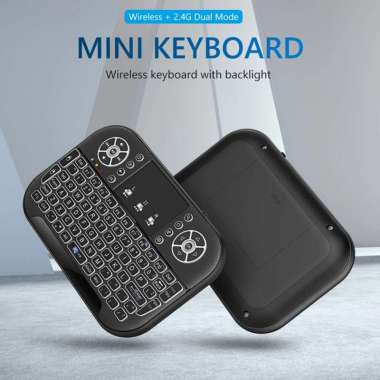 Mini 2.4G Backlight Keyboard Bluetooth Air Mouse Wireless Touchable Remote Control for Smart TV Box 