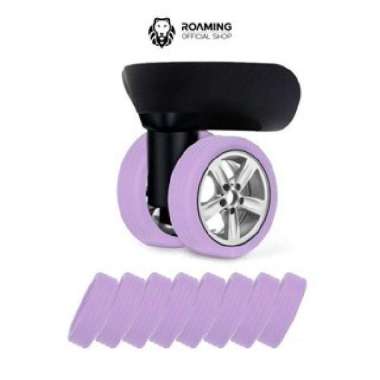 Roaming Silikon Roda untuk Koper Kabin & Bagasi Lilac - 4 Pcs