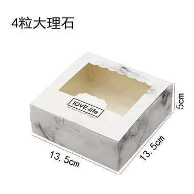 10pcs egg tart box kotak kue donut dessert box egg tart box pie soes Marmer 4Lbg