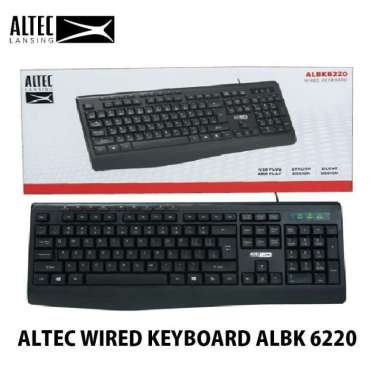 Keyboard Mouse wireless ALTEC Lansing ALBK 6220 - Keyboard Wired Usb
