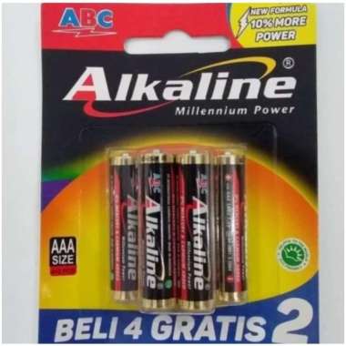 COD Baterai Alkaline AAA isi 6 pcs Baterai ABC