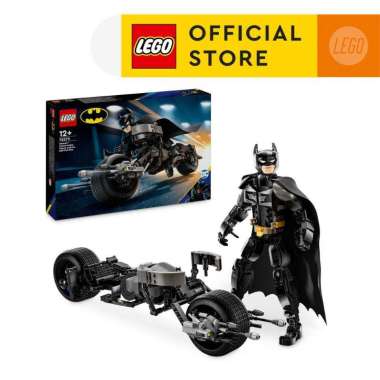 LEGO Super Heroes 76273 Batman Construction Figure and the Bat-Pod Bike (713 Pieces), Building Block