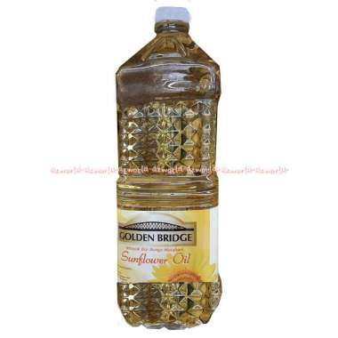 Golden Bridge 2L Sun Flower Oil Minyak Goreng Rendah Lemak Minyak Salad Minyak Biji Bunga Matahari G