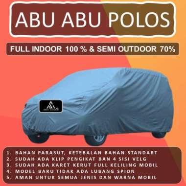 WLF Selimut Sarung Body Cover Mobil Brio Brio Satya Free pengikat ban Abu Polos