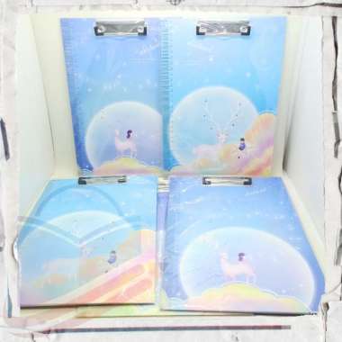 Clip Board / Papan Jalan Vis-1 A4 Motif - BJ-18X BJ-180