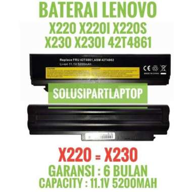Baterai Battery Laptop Thinkpad X230 X230i X230s