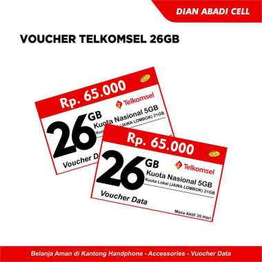 Voucher Telkomsel 25GB (28 Hari)