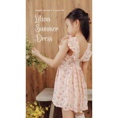 Harlow Kids Lilian Summer Dress Anak Perempuan M Bouquet Polka Dusty