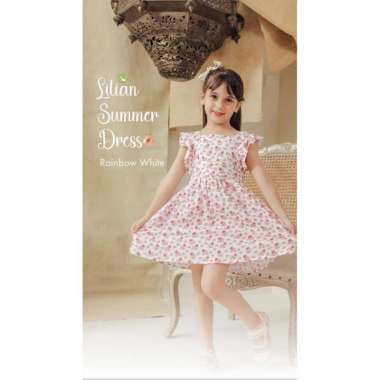 Harlow Kids Lilian Summer Dress Anak Perempuan M Rainbow White