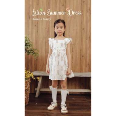 Harlow Kids Lilian Summer Dress Anak Perempuan M Korean Bunny