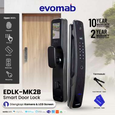 evomab Kunci Pintu Digital Smart Lock dengan Kamera EDLK-MK2B
